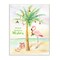 Stupell Industries Tropical Flamingo Christmas Wall Plaque Art